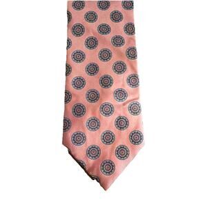Miltons New 100% Silk Made In Italy Original Pink Paisley